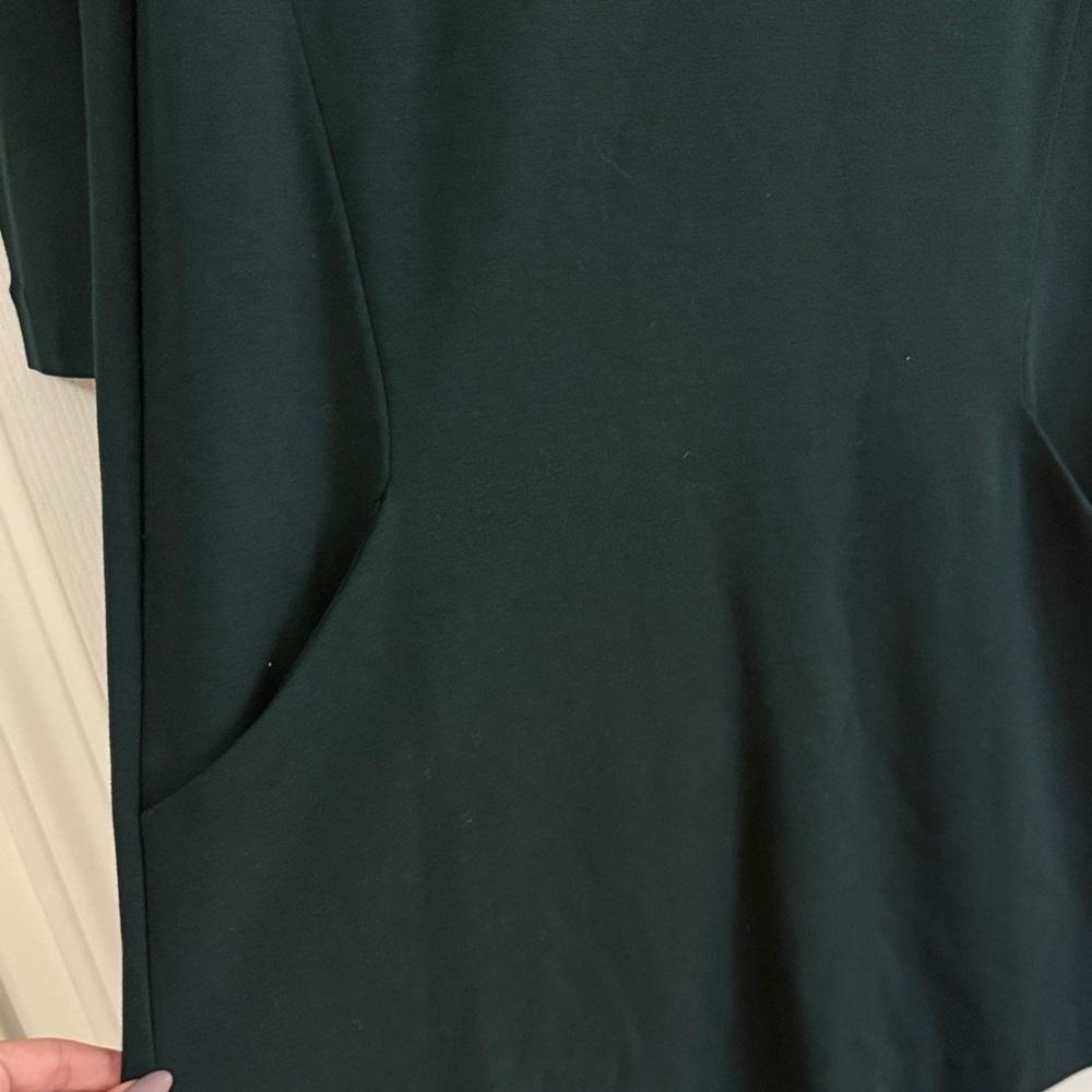 H&M Dark Green Long Sleeve Dress - Picture 3 of 4